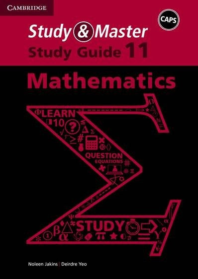 Study and  Master Mathematics Grade 11 Study Guide