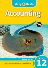 Study and Master Accounting Grade 12 Learners Book