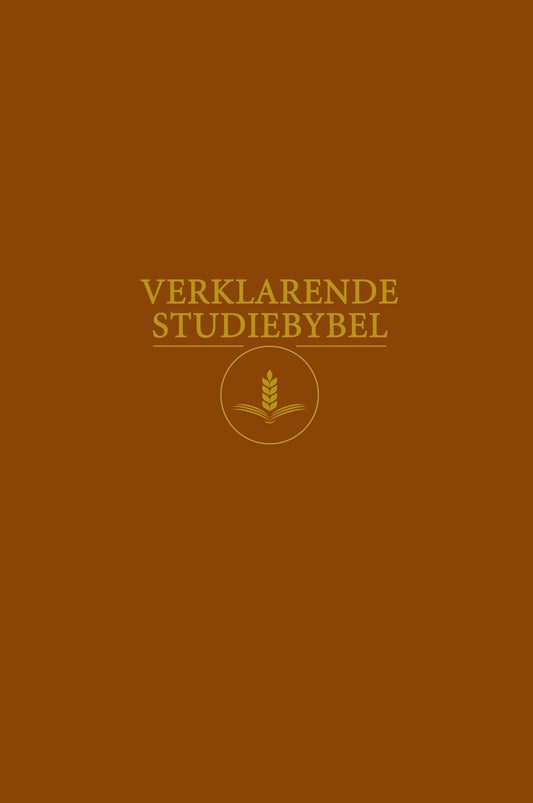 Verklarende Studiebybel Luukse Leer Karamel