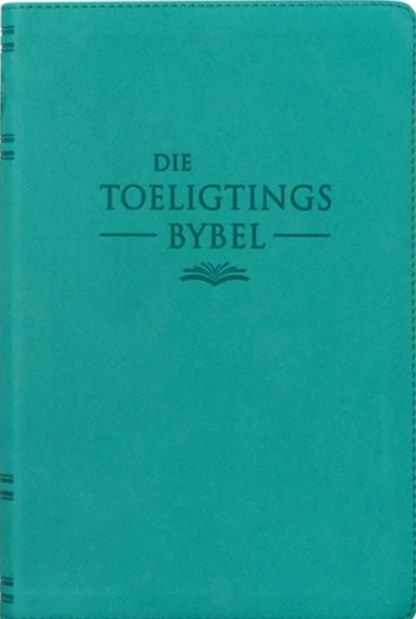 Die Toeligtings Bybel Blougroen Kunsleer