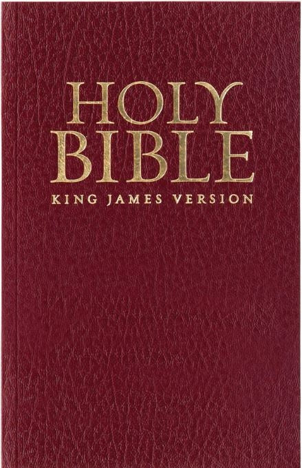 Bible KJV Burgundy Faux Leather Gift Edition Bible