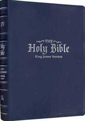 KJV Giant Print Bible With Thumb-Indexing Red Let Ultra Violet (Genuine Leather)