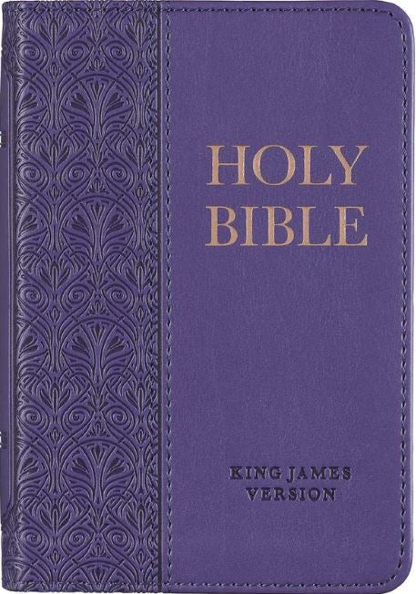 Bible KJV Purple Faux Leather Mini Pocket Bible