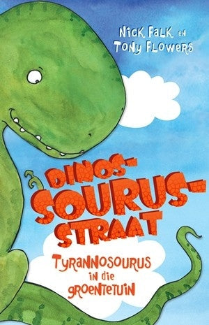 Dinosourus Straat Tyrannosourus in die Groentetuin