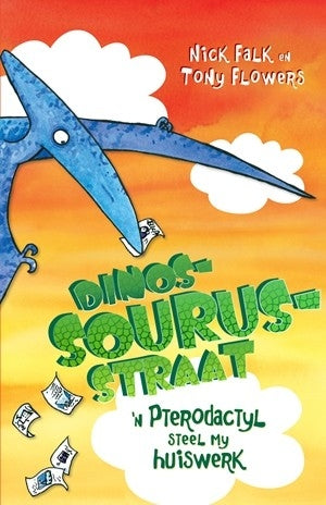 Dinosourus Straat 'n Pterodactyl Steel my Huiswerk