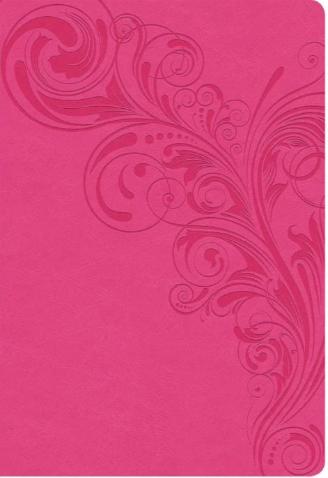 Bible CSB Pink Faux Leather Super Giant Print Reference