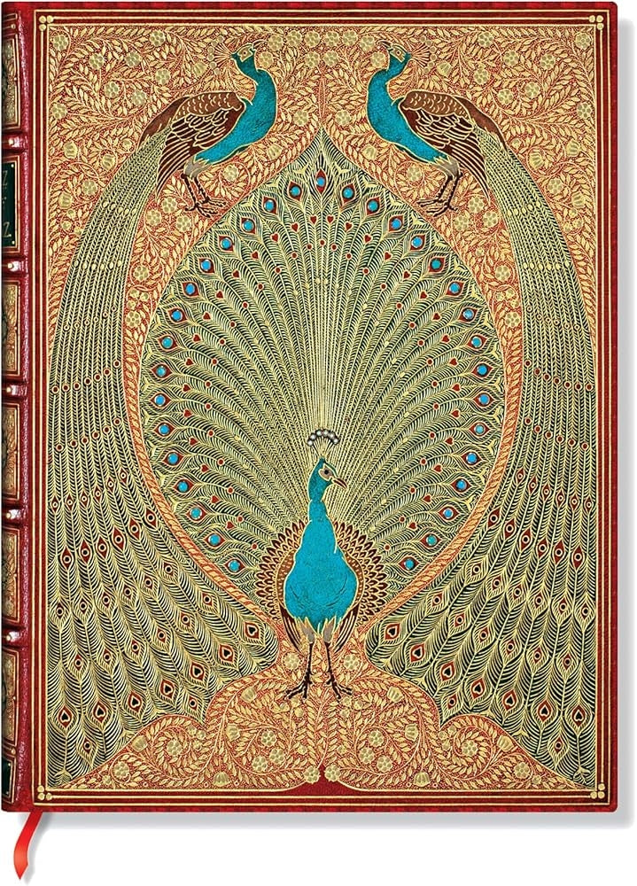 Journal Hafiz's Peacocks Midi Lined Hardcover