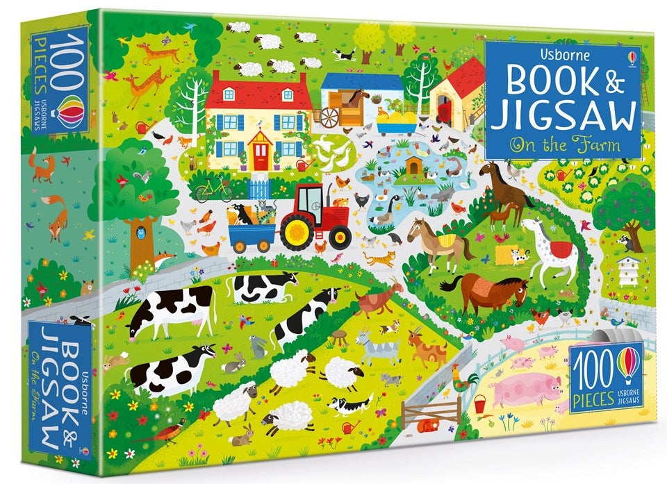 100 Piece On the farm with book