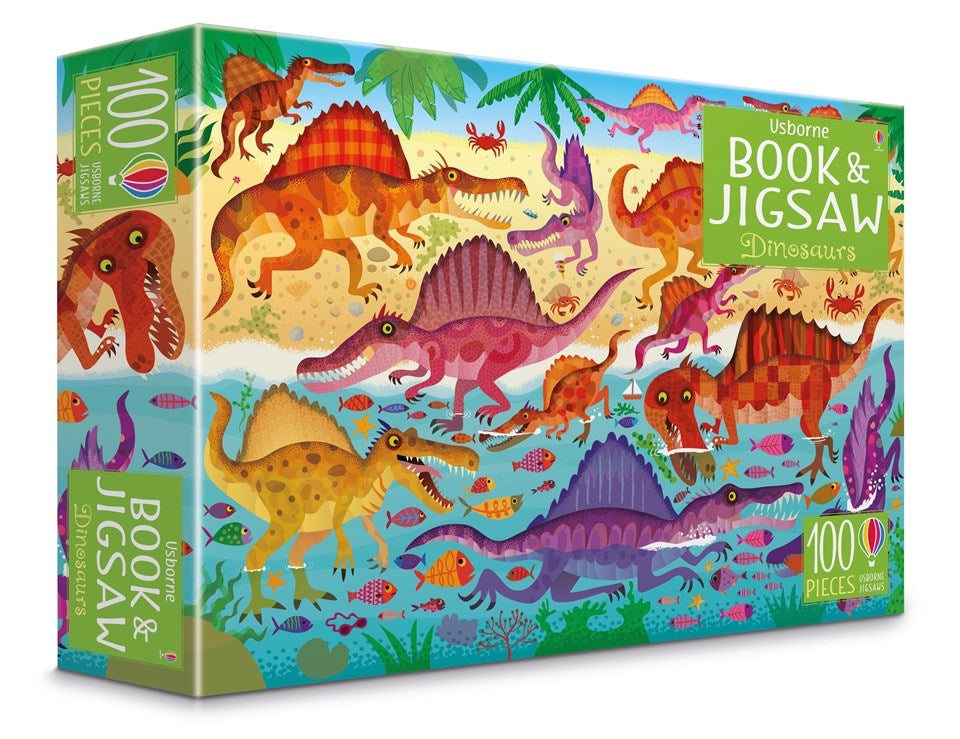 100 Piece Dinosaurs Book and Jigsaw