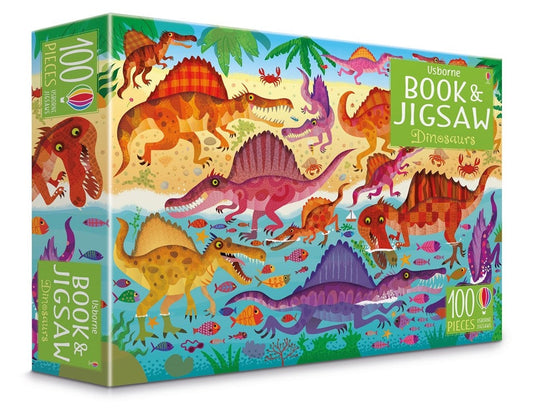 100 Piece Dinosaurs Book and Jigsaw