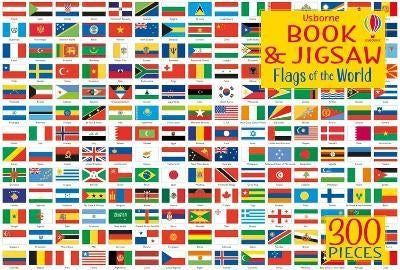 300 Piece Flags of the World with book