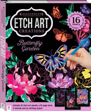 Butterfly Garden Etch Art
