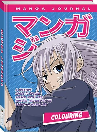 Manga Journal Colouring (Blue)