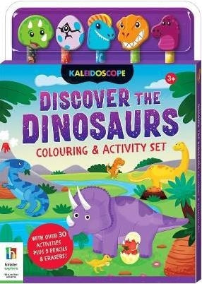 Discover The Dinosaurs Colouring & Activity Set