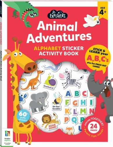 Junior Explorers: Animal Adventures Alphabet Activity Book