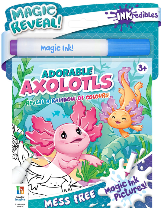 Inkredibles Adorable Axolotls Magic Ink Pictures