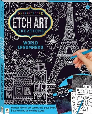 World Landmarks Etch Art