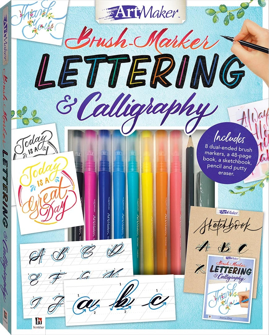 Brush Marker Lettering and Calligraphy Kit