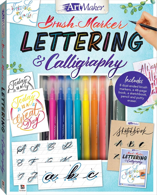Brush Marker Lettering and Calligraphy Kit