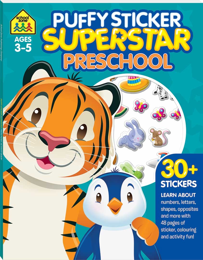 School Zone Puffy Sticker Superstar: Preschool