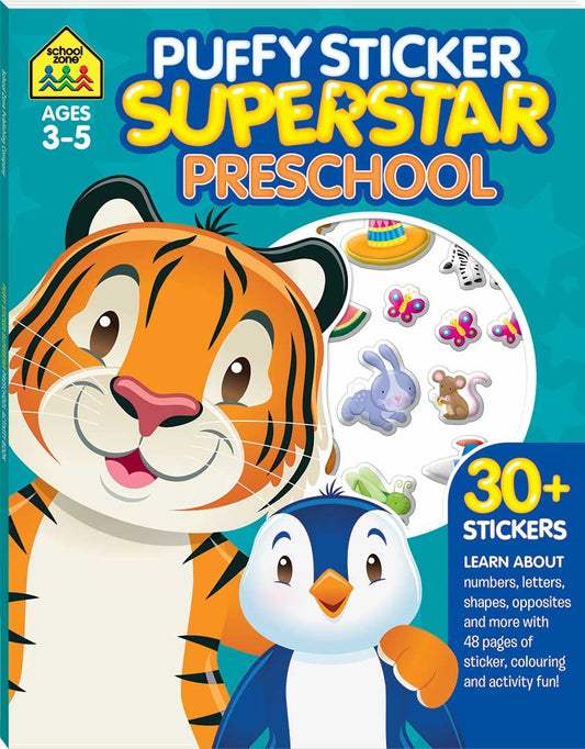 School Zone Puffy Sticker Superstar: Preschool