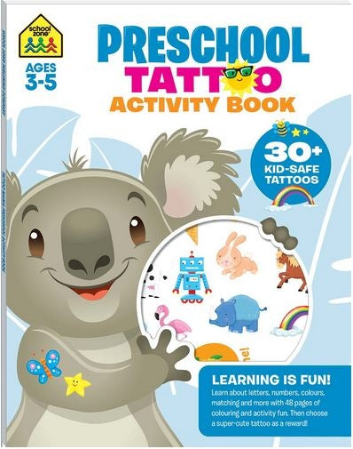 Preschool Tattoo Activity Book