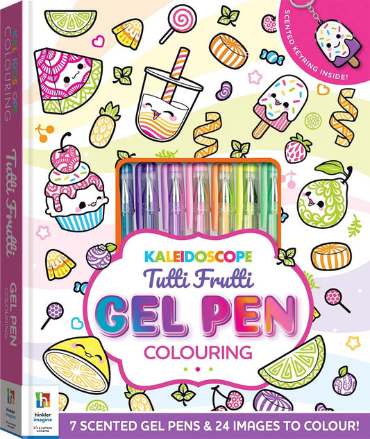 Kaleidoscope Colouring Tutti Frutti Gel Pen Colouring Kit