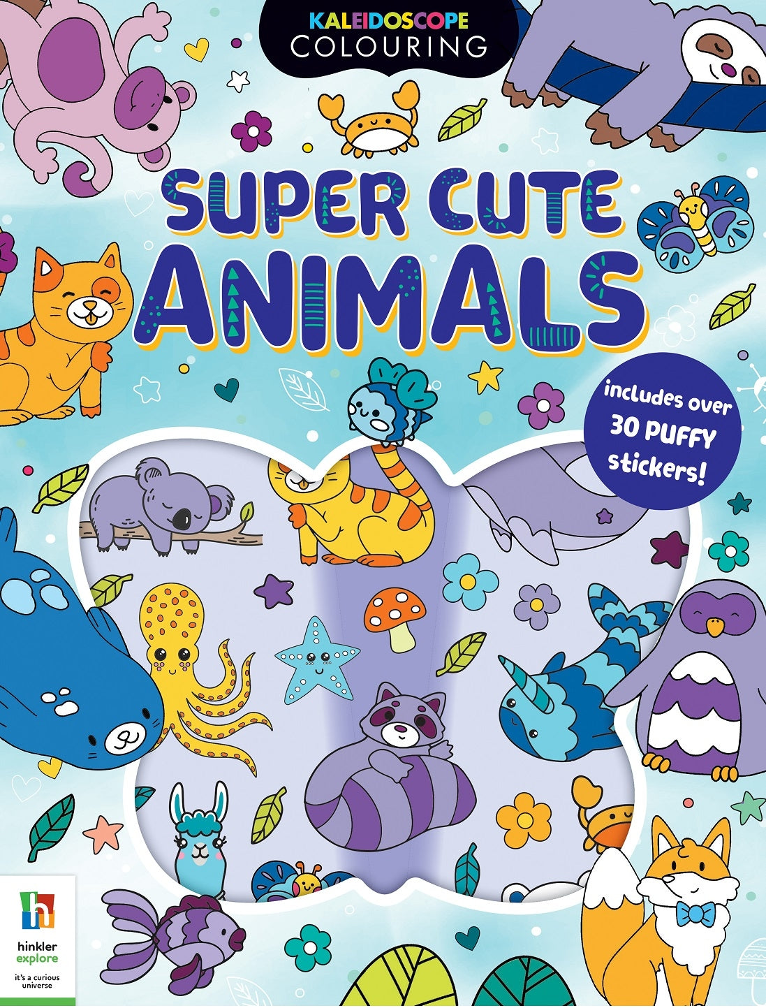 Kaleidoscope Colouring: Super Cute Animals
