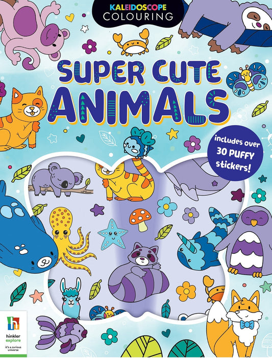 Kaleidoscope Colouring: Super Cute Animals