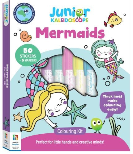 Jr Kaleidoscope Colouring Kit Mermaids