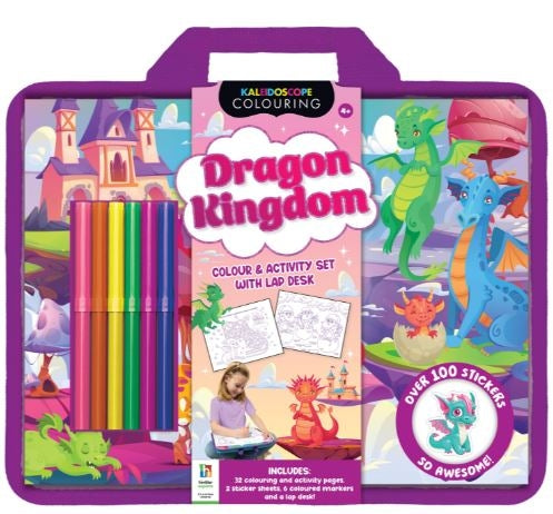 Dragon Kingdom Colouring Set with Lap Desk