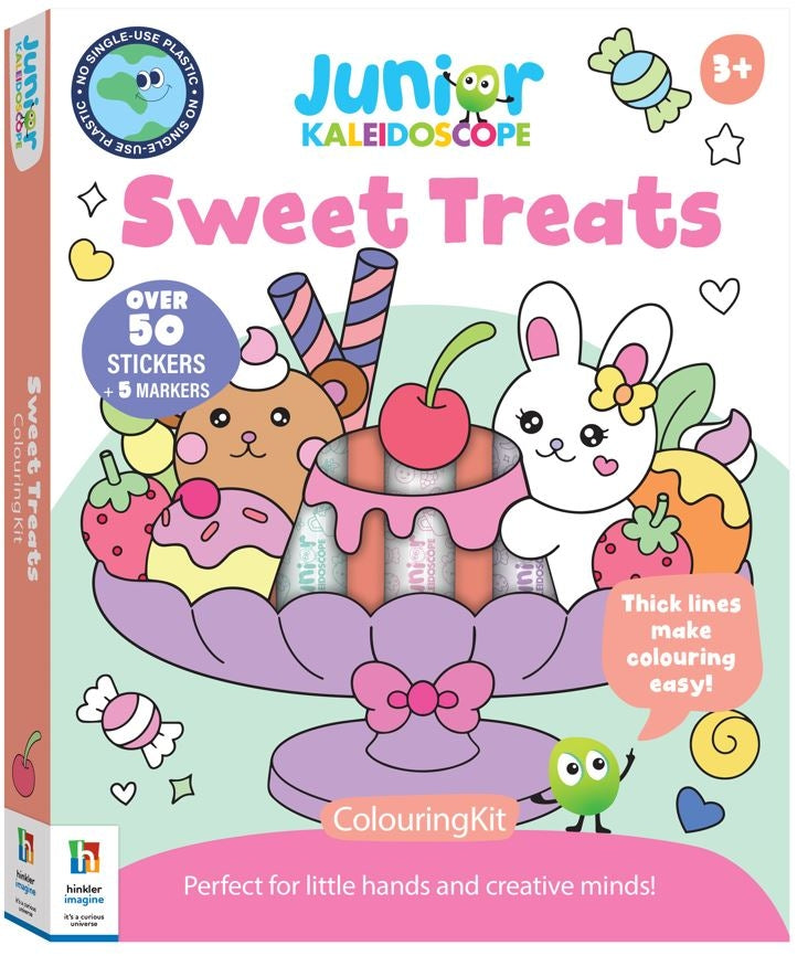 Junior Kaleidoscope Colouring Kit Sweet Treats