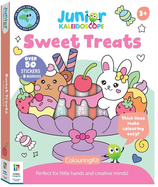 Junior Kaleidoscope Colouring Kit Sweet Treats