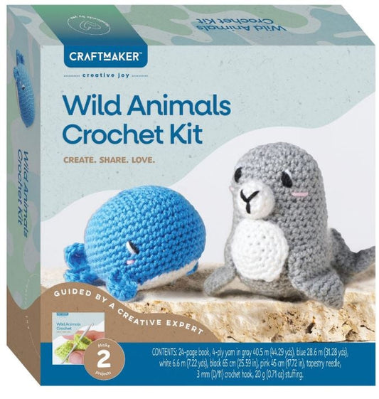 Wild Animals Crochet Kit