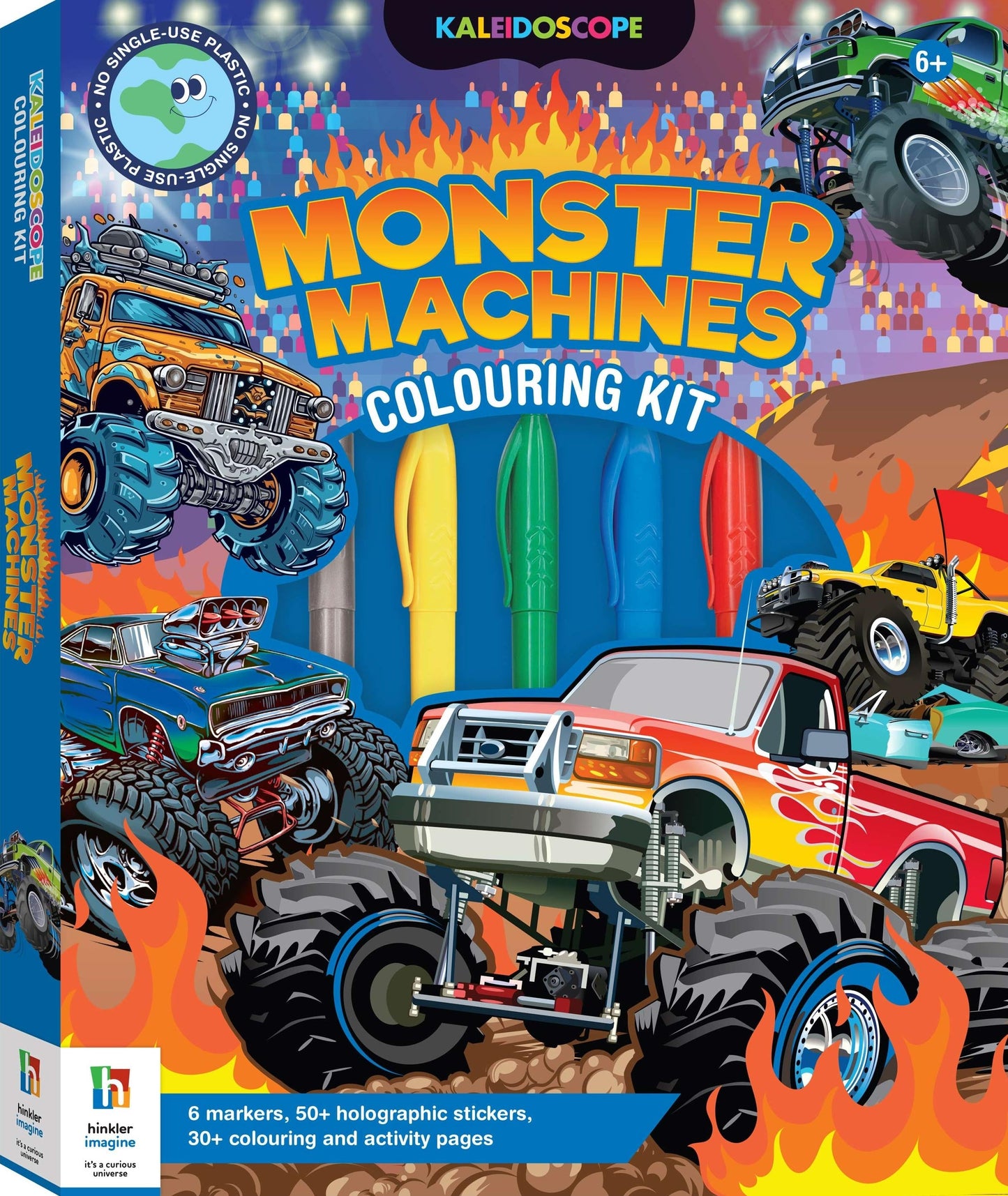 Kaleidoscope Colouring Kit Monster Trucks