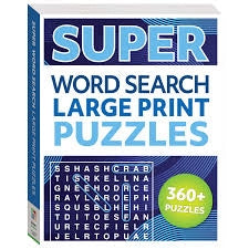 Super Large Print Puzzles Word Search