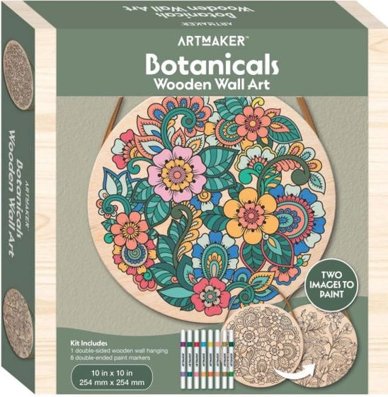 Hinkler Art Maker Wooden Wall Art Kit (Botanicals)