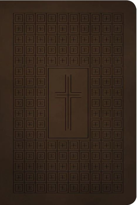Bible NLT Filament Premium Value Thinline, Dark Brown Cross
