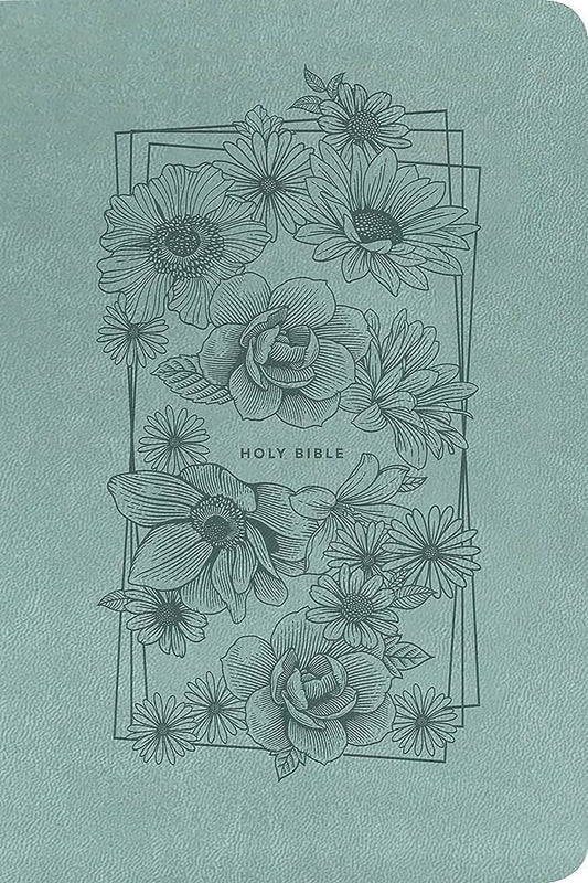 Bible NLT Filament Premium Value Thinline, Bouquet Teal