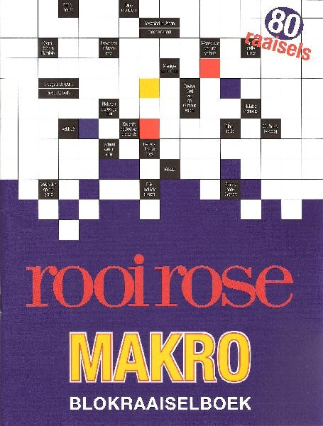 Rooi rose Makro Blokraaiselboek