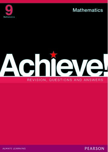 X-Kit Achieve Mathematics Grade 9 Revisions, Questions and Answers