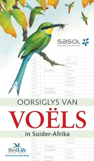 Sasol Oorsiglys van Voëls in Suider-Afrika