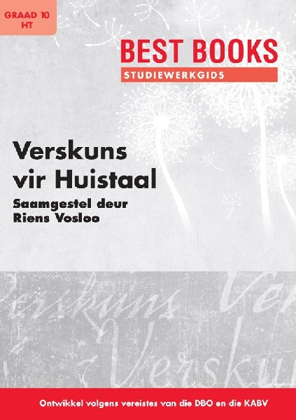 Best Books Studiewerkgids : Verskuns vir HT Graad 10