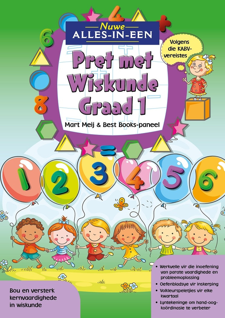 Nuwe Alles-In-Een Pret met Wiskunde-werkboek Graad 1