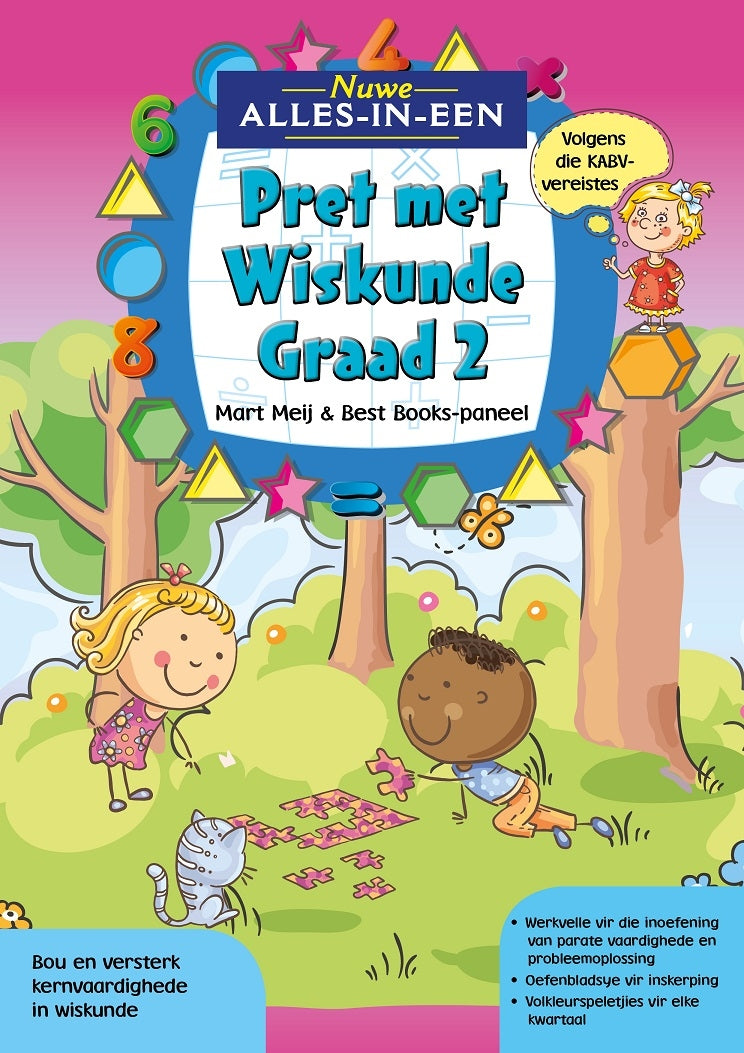 Nuwe Alles-In-Een Pret met Wiskunde-werkboek Graad 2