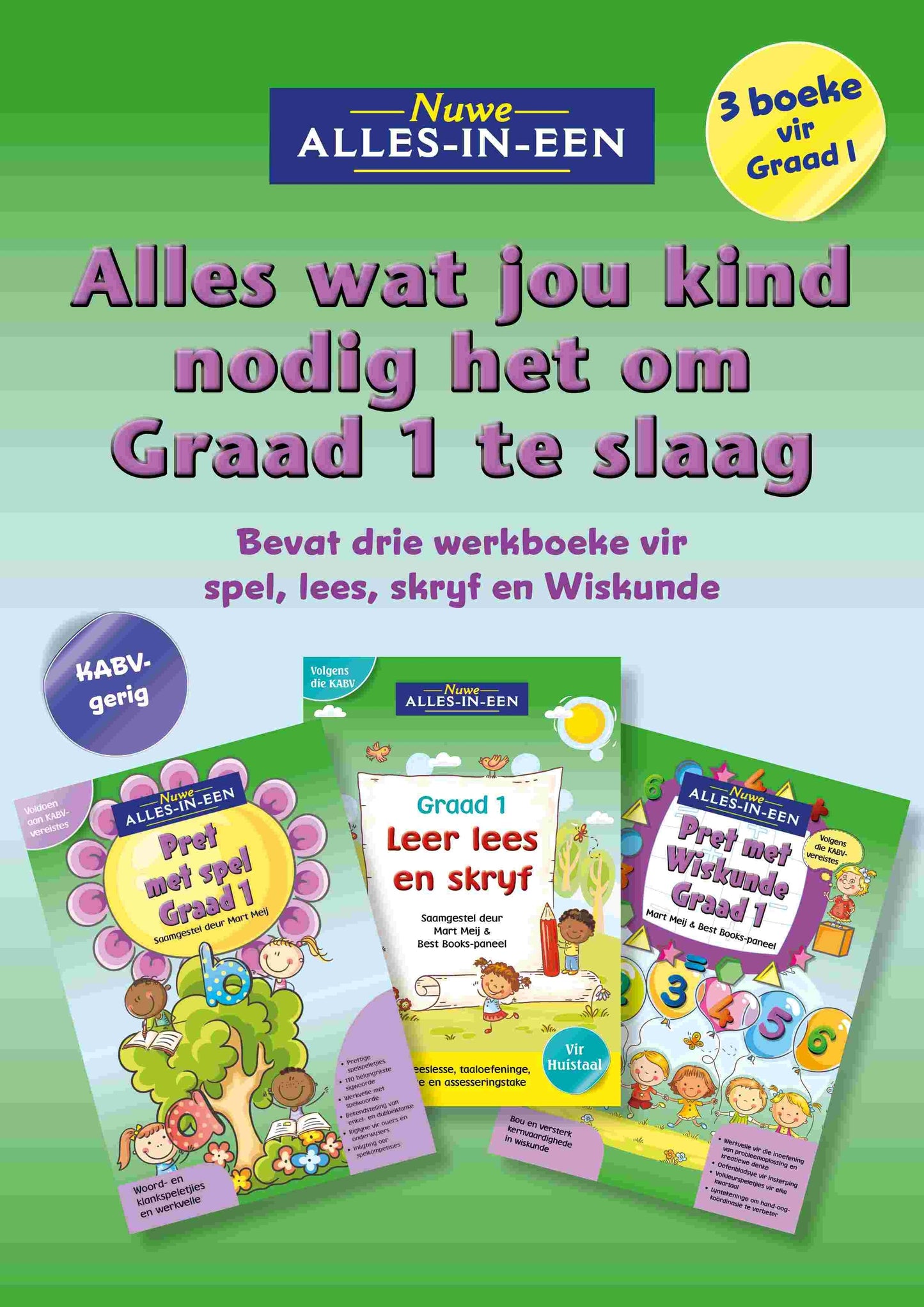 Nuwe Alles-In-Een Alles wat jou kind nodig het om Graad 1 te slaag