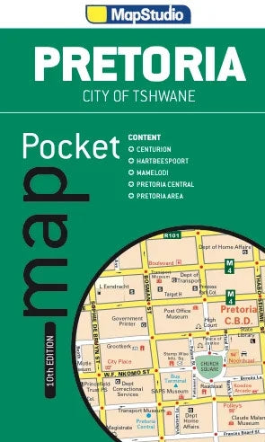 Pretoria Map Studio Pocket Map
