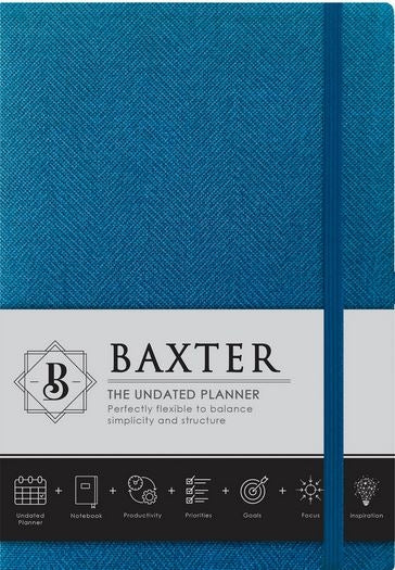 Baxter Undated Planner Aqua