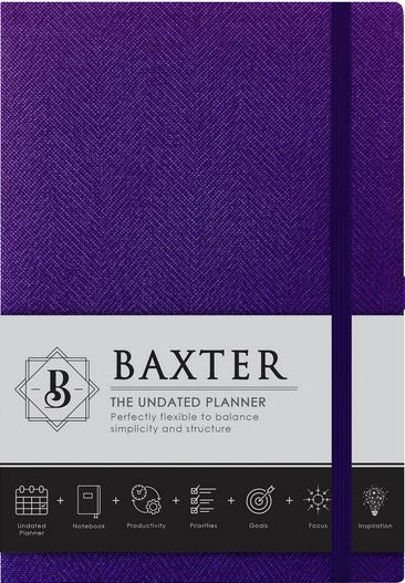 Baxter Undated Planner Purple