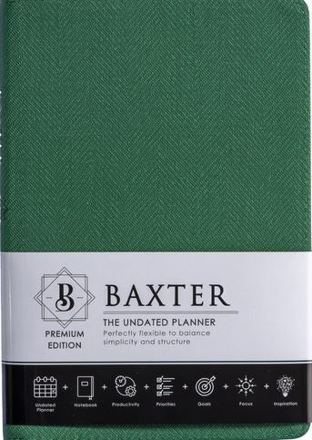 Baxter Undated Planner Premium Edition Green